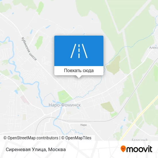 Карта Сиреневая Улица