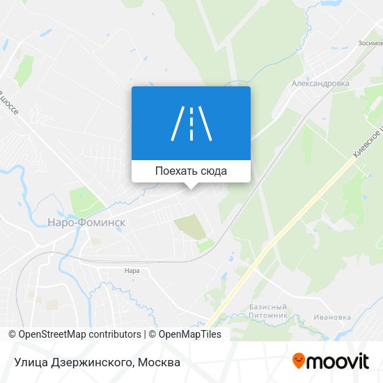 Карта Улица Дзержинского