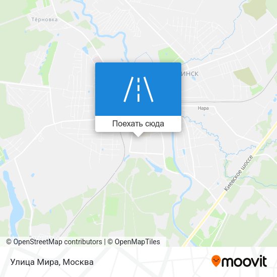 Карта Улица Мира