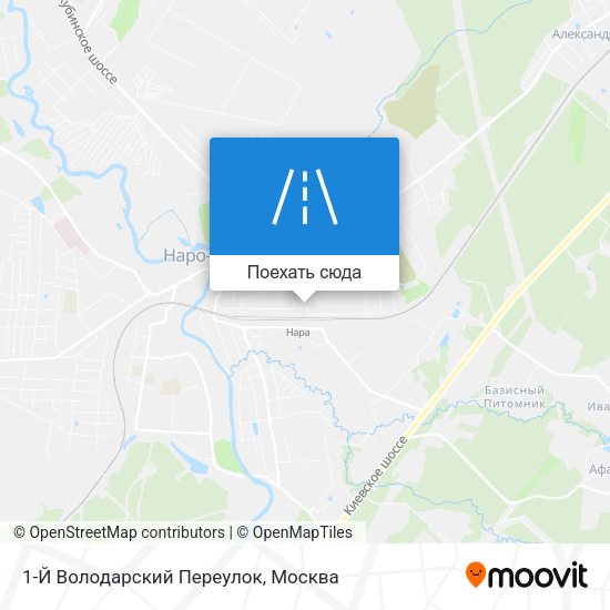 Карта 1-Й Володарский Переулок