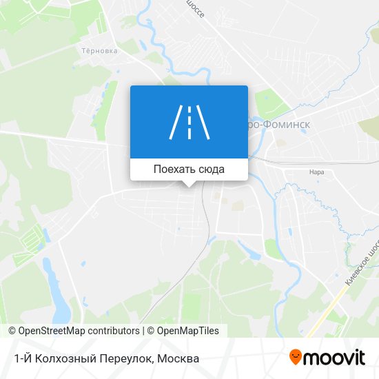 Карта 1-Й Колхозный Переулок