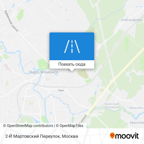 Карта 2-Й Мартовский Переулок