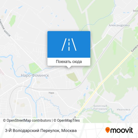Карта 3-Й Володарский Переулок