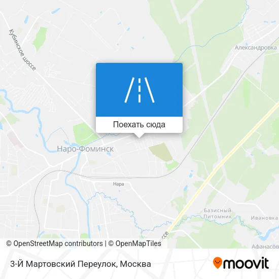 Карта 3-Й Мартовский Переулок