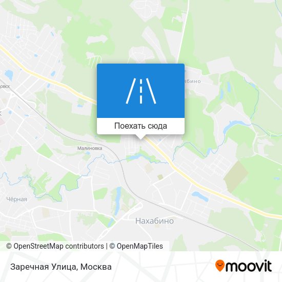 Карта Заречная Улица