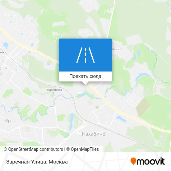 Карта Заречная Улица