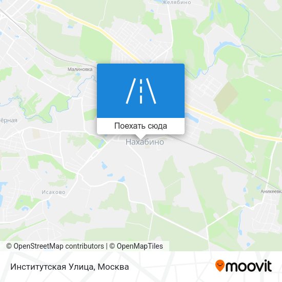 Карта Институтская Улица