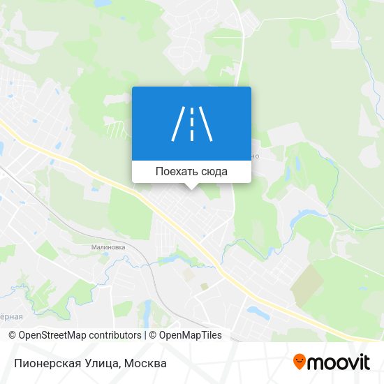 Карта Пионерская Улица