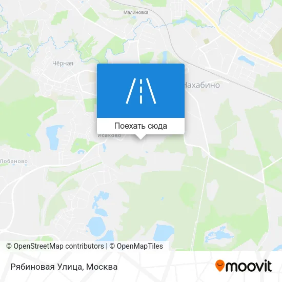 Карта Рябиновая Улица