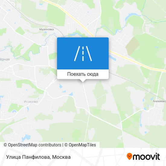 Карта Улица Панфилова