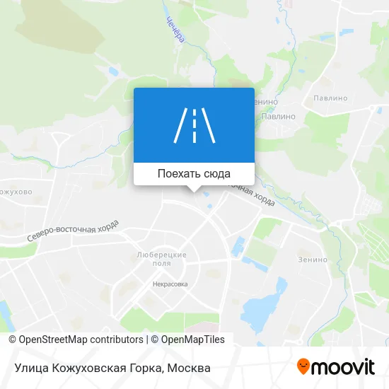 Карта Улица Кожуховская Горка