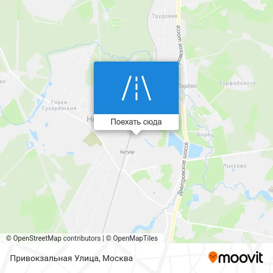 Карта Привокзальная Улица