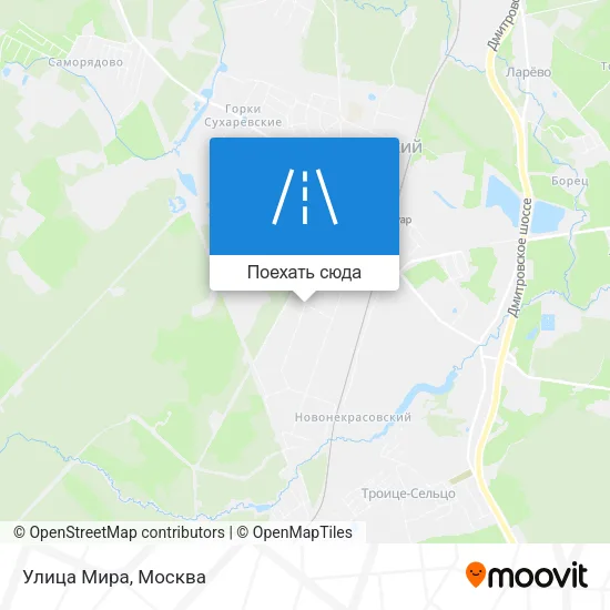 Карта Улица Мира