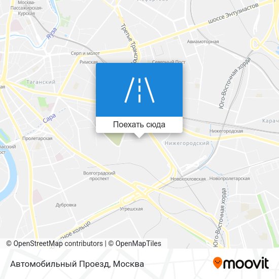 Карта Автомобильный Проезд