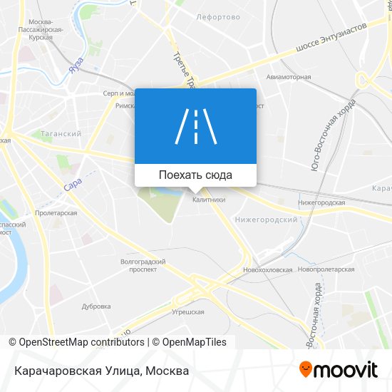 Карта Карачаровская Улица