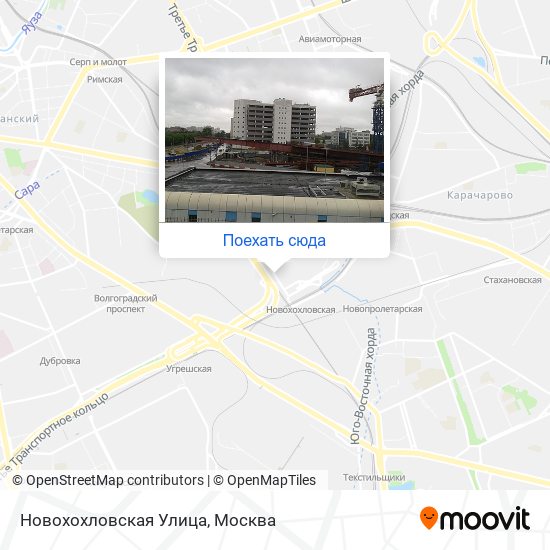 Карта Новохохловская Улица