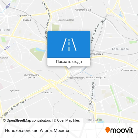Карта Новохохловская Улица