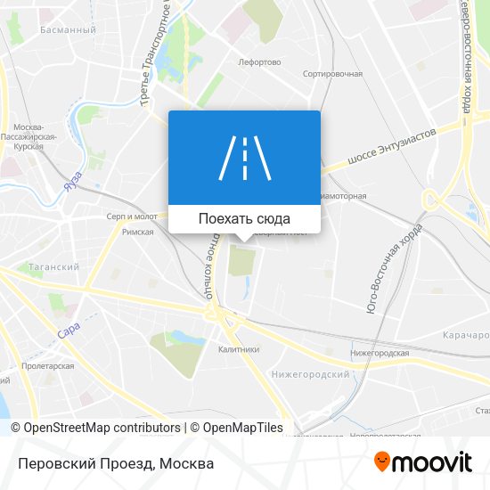 Карта Перовский Проезд