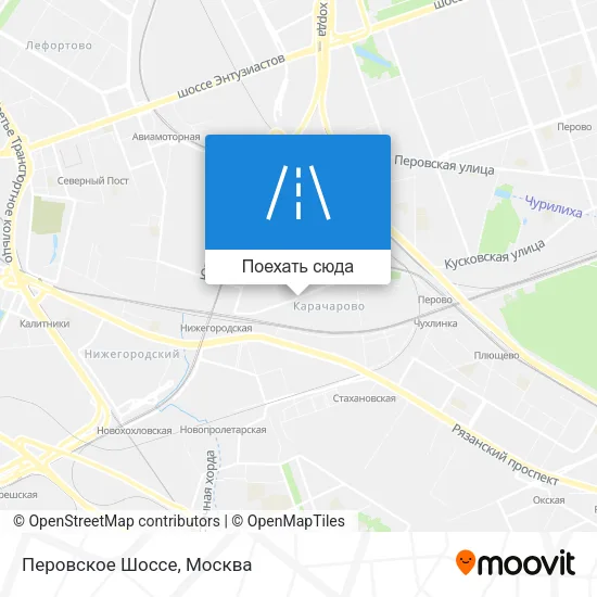 Карта Перовское Шоссе