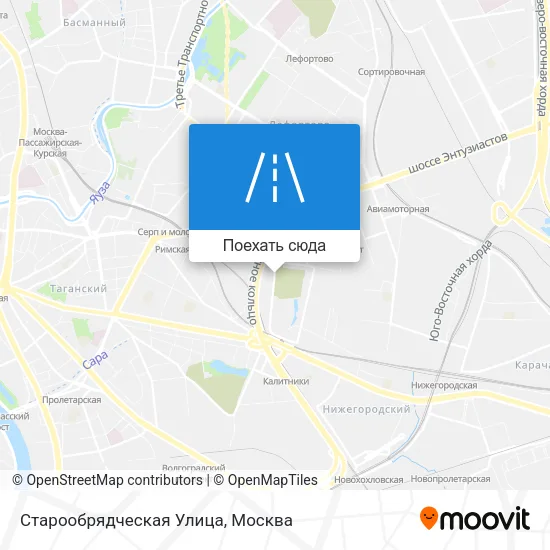 Карта Старообрядческая Улица
