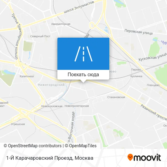 Карта 1-Й Карачаровский Проезд