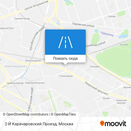 Карта 2-Й Карачаровский Проезд