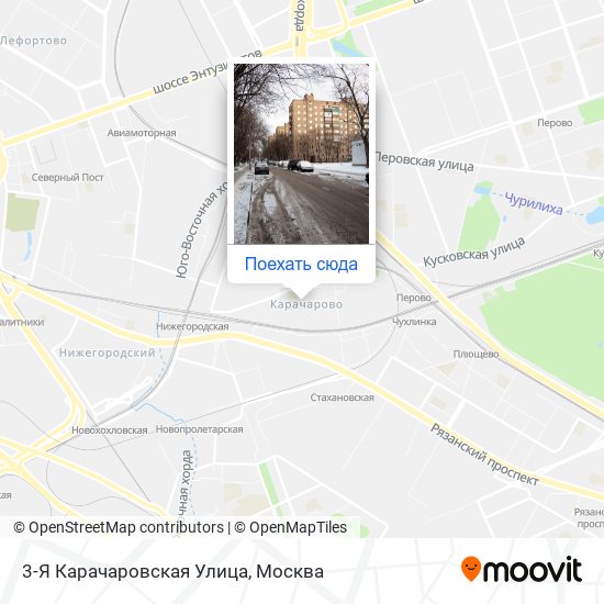 Карта 3-Я Карачаровская Улица