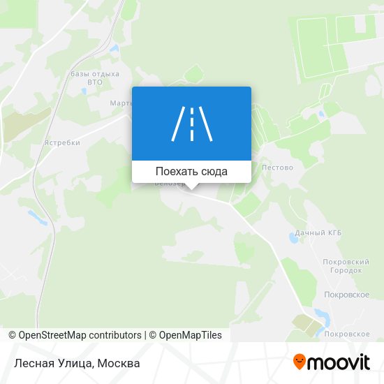 Карта Лесная Улица