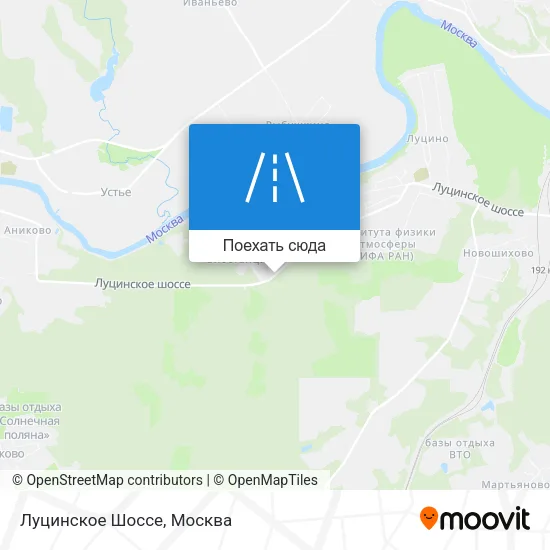 Карта Луцинское Шоссе