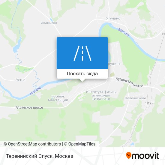 Карта Теренинский Спуск