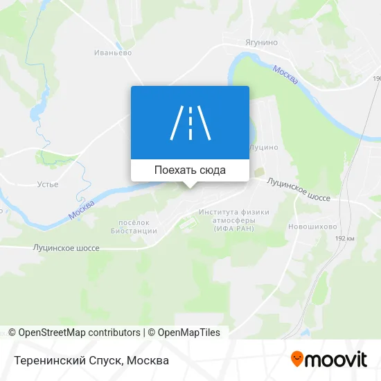 Карта Теренинский Спуск