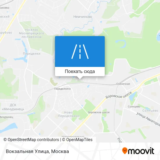 Карта Вокзальная Улица
