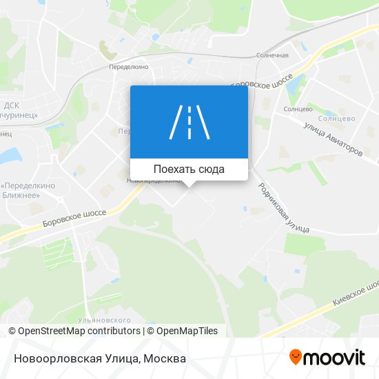 Карта Новоорловская Улица