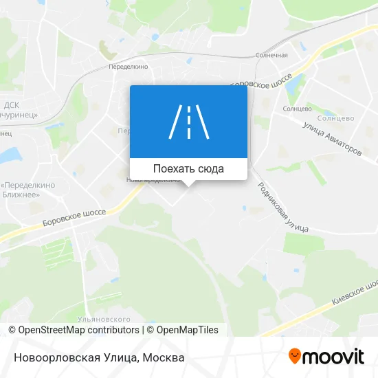 Карта Новоорловская Улица
