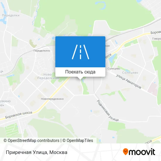 Карта Приречная Улица