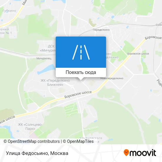 Карта Улица Федосьино