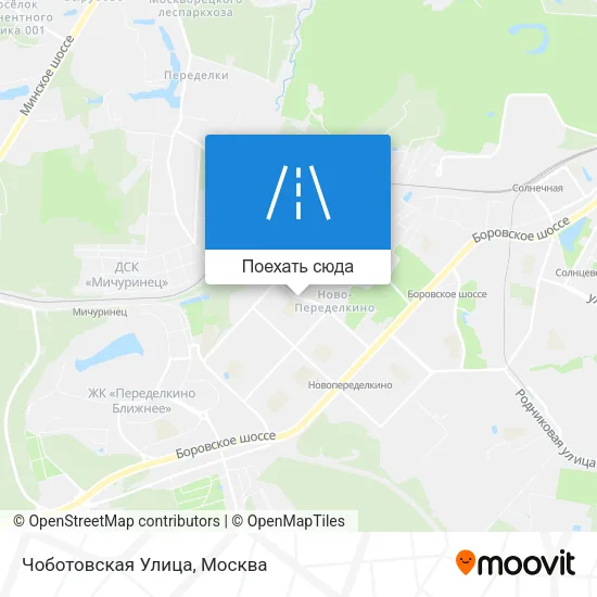 Карта Чоботовская Улица