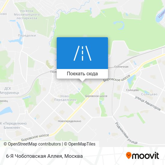 Карта 6-Я Чоботовская Аллея
