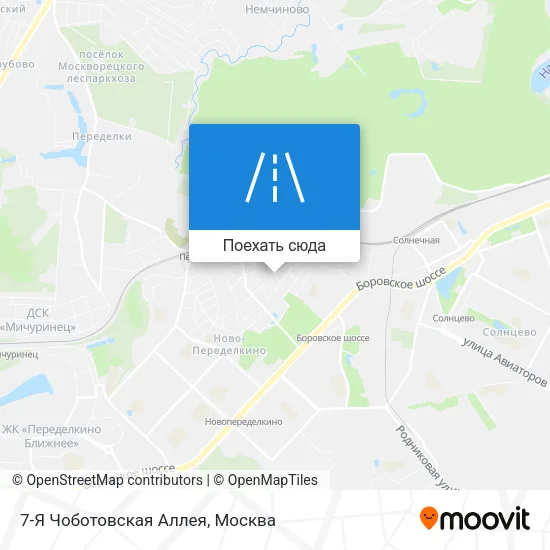 Карта 7-Я Чоботовская Аллея