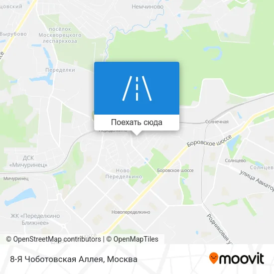 Карта 8-Я Чоботовская Аллея