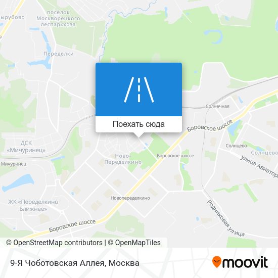 Карта 9-Я Чоботовская Аллея