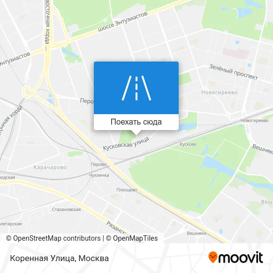 Карта Коренная Улица