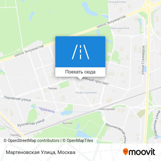 Карта Мартеновская Улица