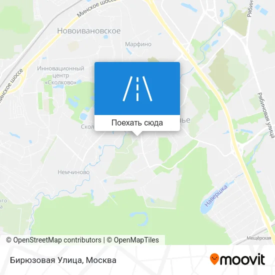 Карта Бирюзовая Улица