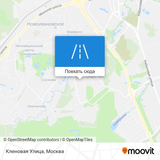 Карта Кленовая Улица