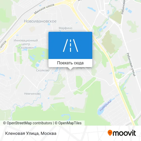 Карта Кленовая Улица