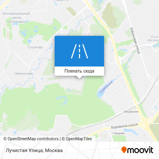 Карта Лучистая Улица
