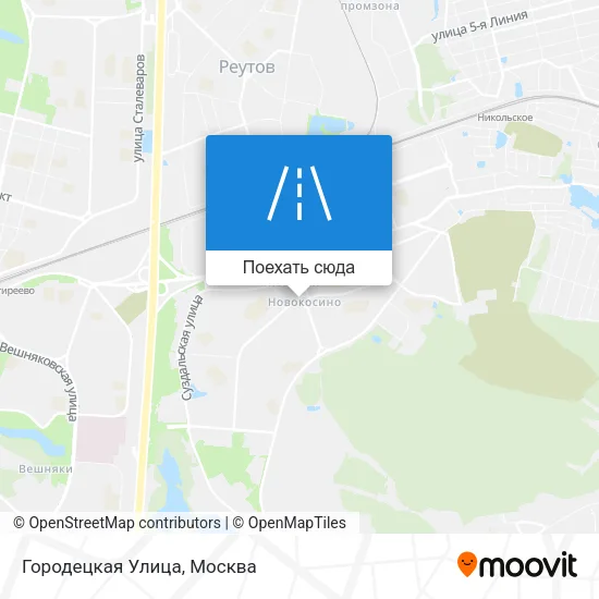 Карта Городецкая Улица
