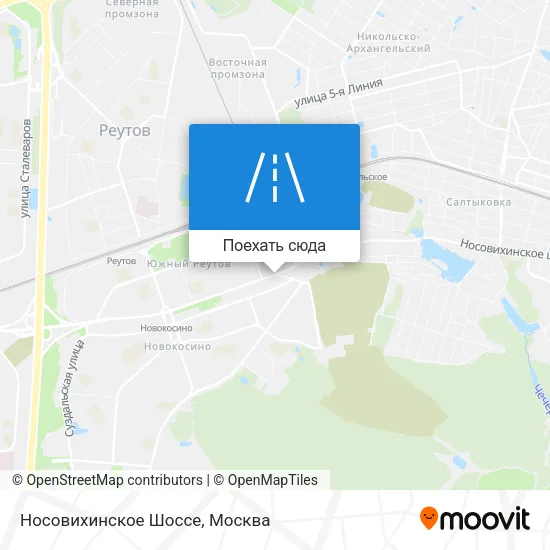 Карта Носовихинское Шоссе