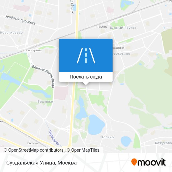 Карта Суздальская Улица